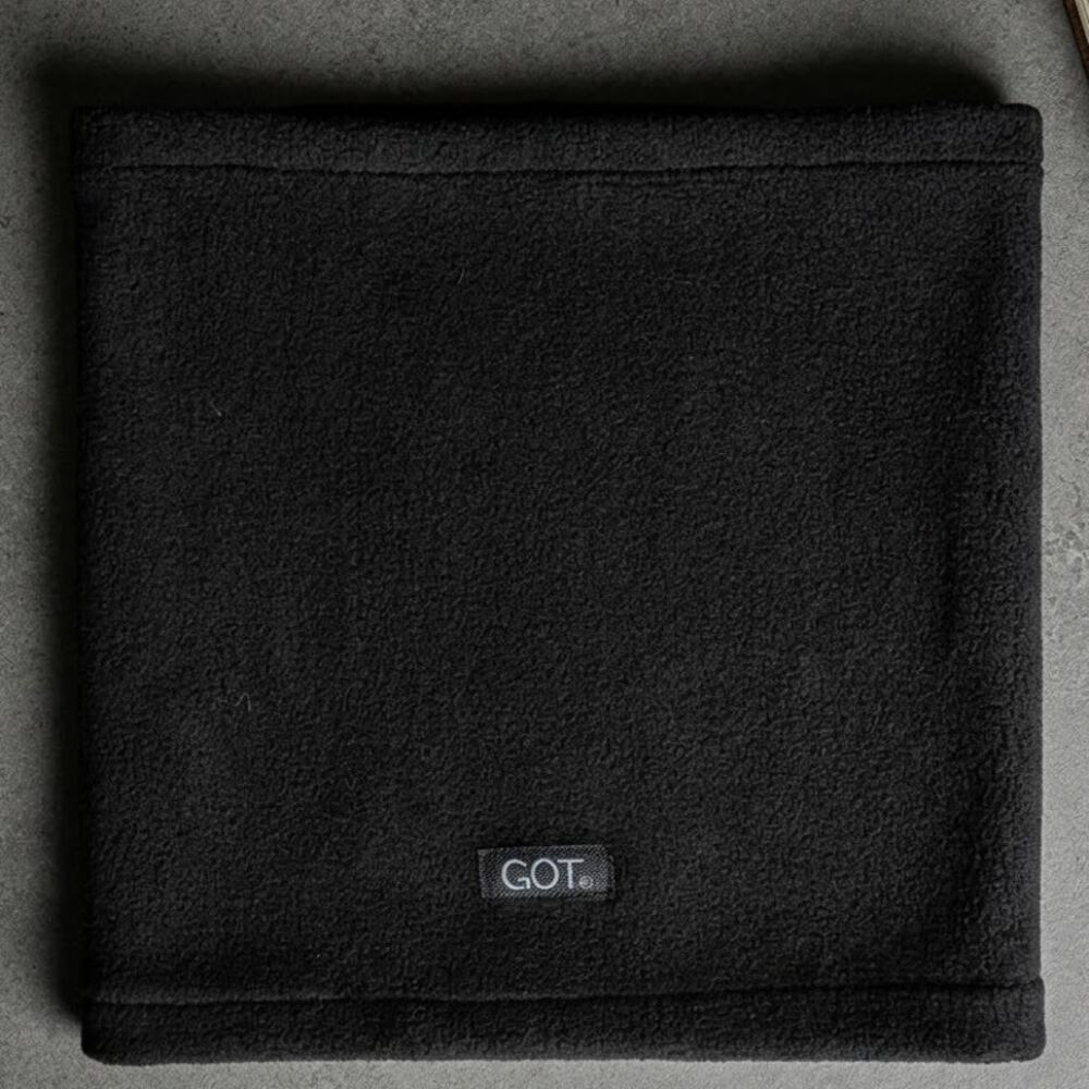GOT Black Fleece Neck Gaiter – Ski Snowboard Winter Warmer